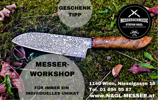 Schmiedekurs, Schleifkurs, Messerworkshop in Wien