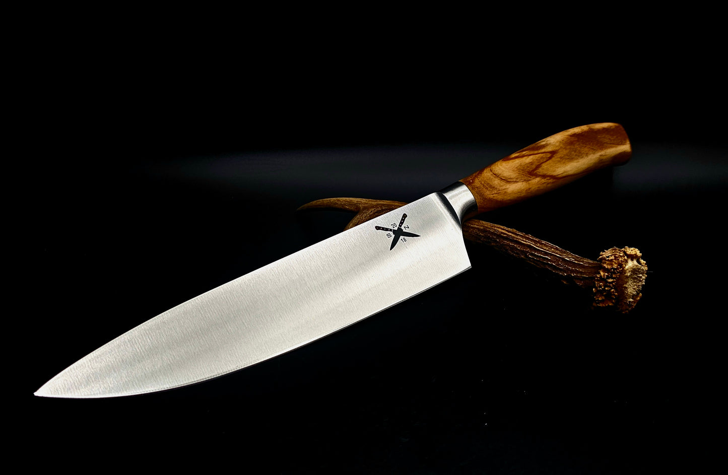 Kochmesser mit Olivenholzgriff – Allzweck Küchenmesser 355 mm