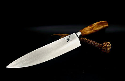 Kochmesser mit Olivenholzgriff – Allzweck Küchenmesser 355 mm